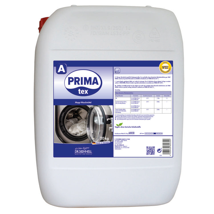 Dr. Schnell – Spezialwaschmittel für Reinigungstextilien Prima Tex – Flüssig – 20 kg