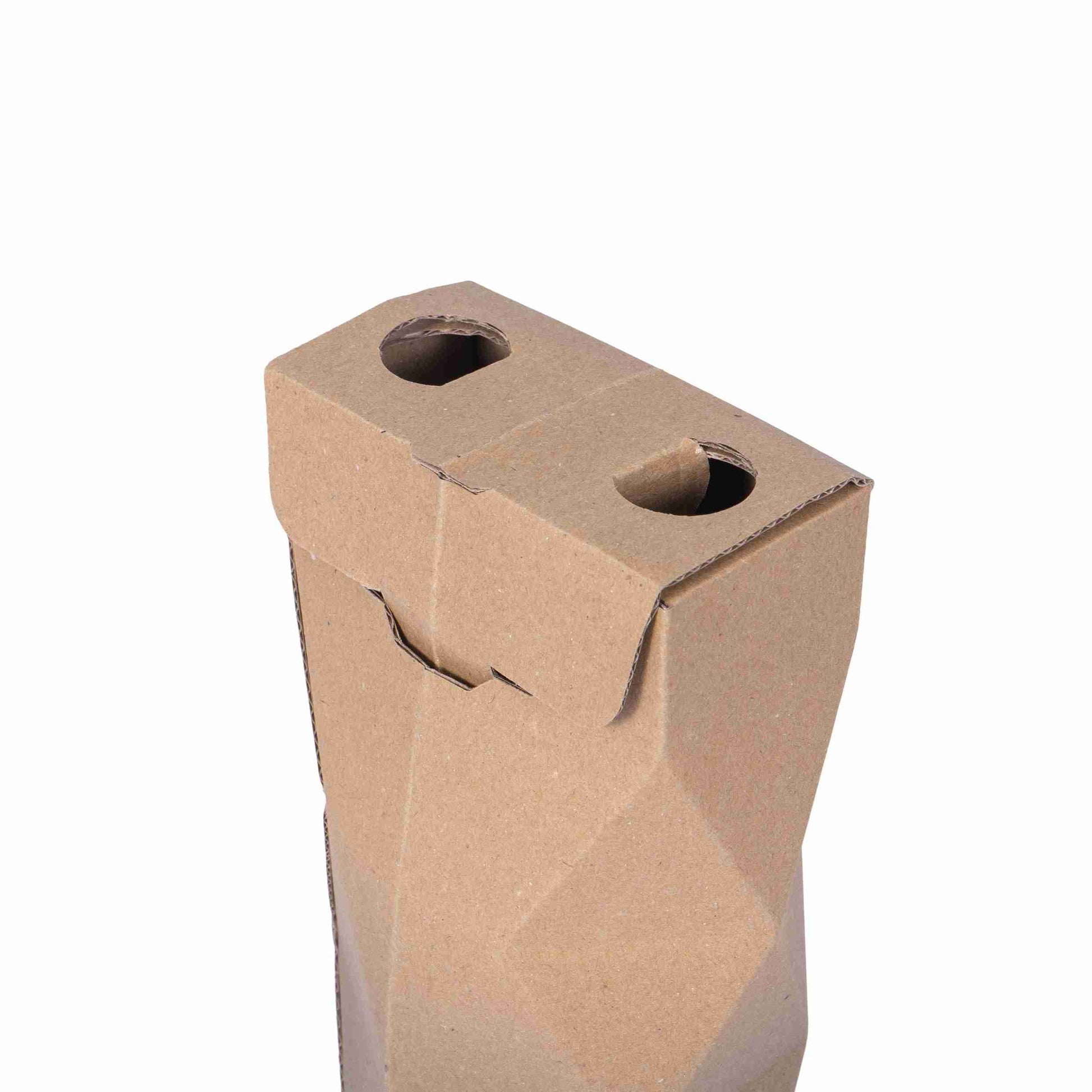Geschenkbox Edgy-Box Wellpappe – 84 × 362 × 84 mm – für 0,75 l Flasche – 1 Palette (6'600 Stk.)