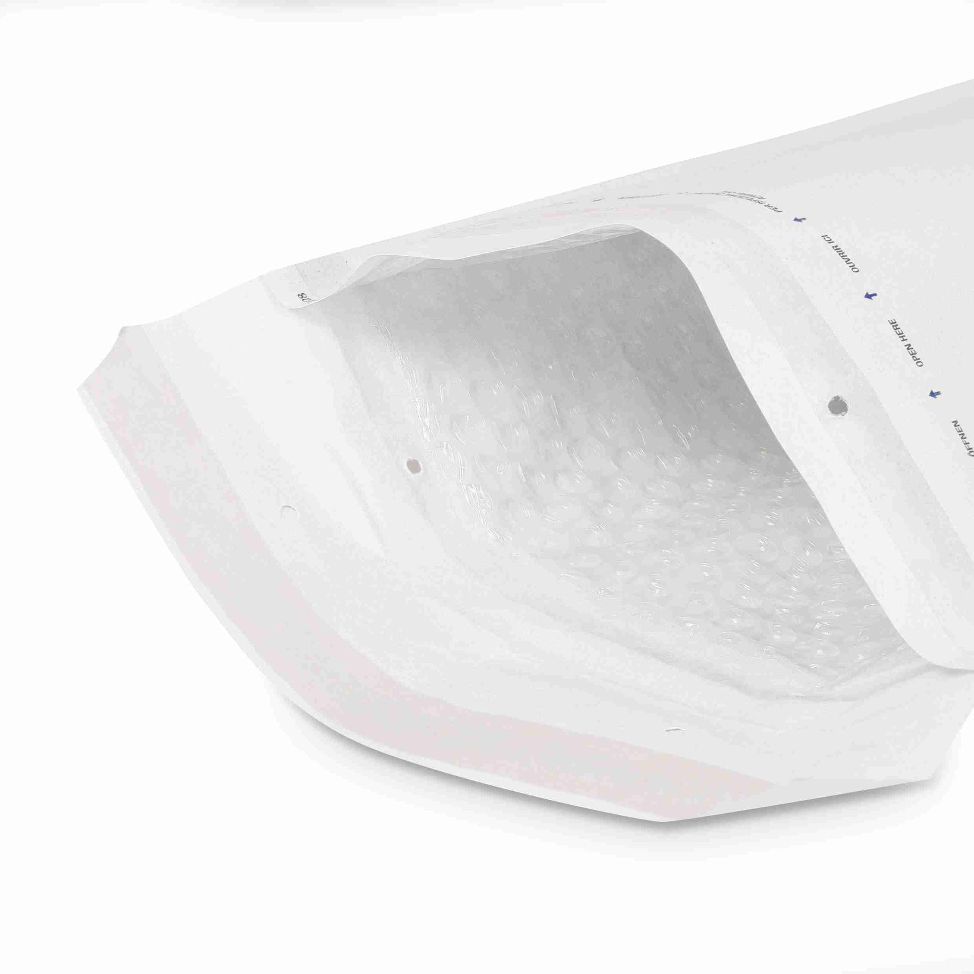 Model Luftpolstertasche – 230 × 340 mm, selbstklebend, Papier/PE, weiss – 1 Stk., ab 10 Stk.