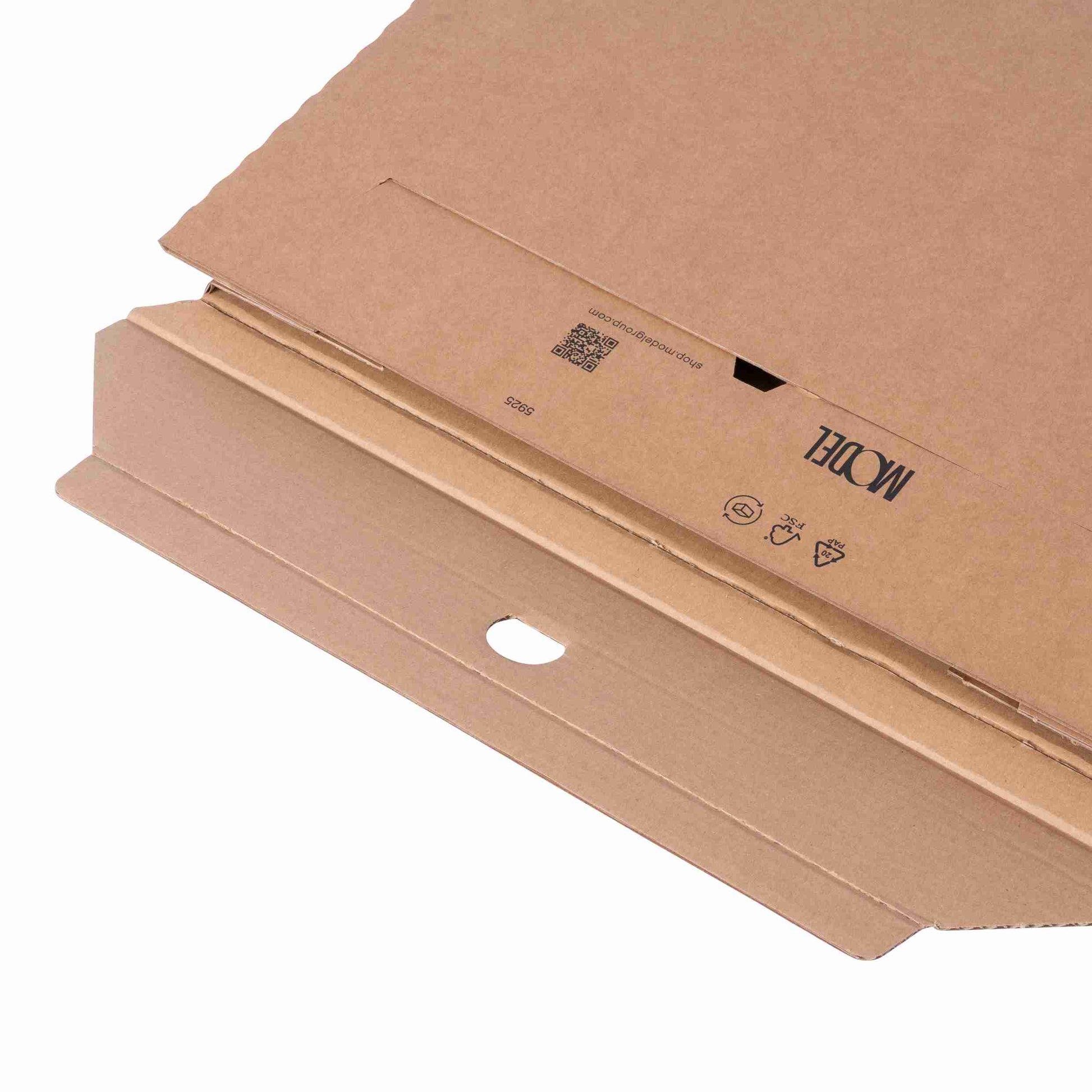 Model Versandkarton – Innenmasse 460 × 360 × 10 mm – Braun, Wellkarton, 1 Stück