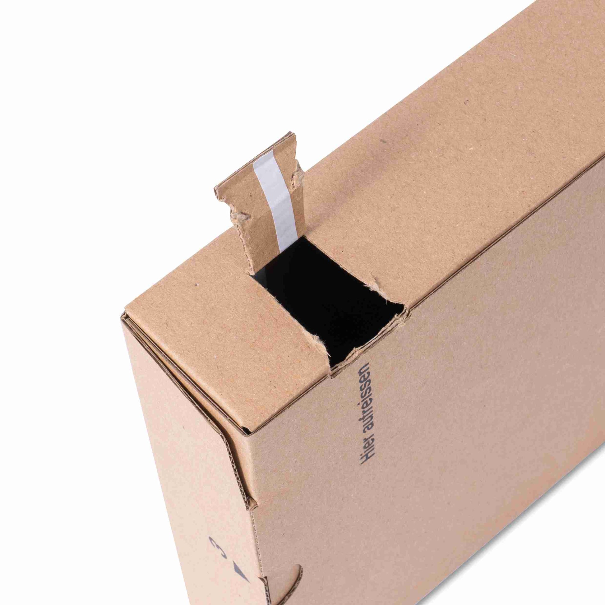 Model Versandverpackung – 240 × 171 × 46 mm, braun, Aufreissband, selbstklebend – 1 Stk., ab 300 Stk.