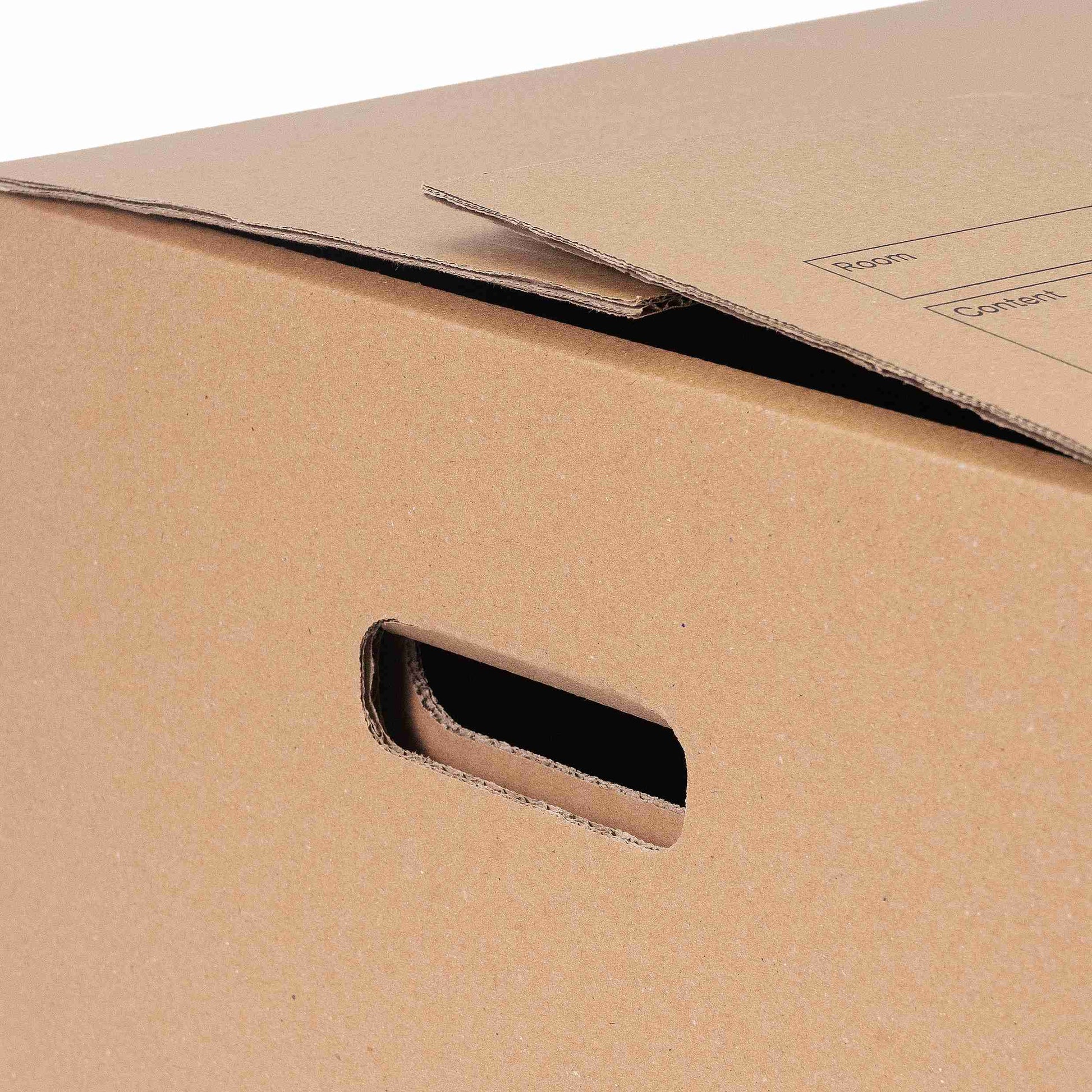 Model Fix-Aufrichtekarton – 567 × 358 × 688 mm, braun, 2-wellig, Deckel – 1 Stk., ab 20 Stk.