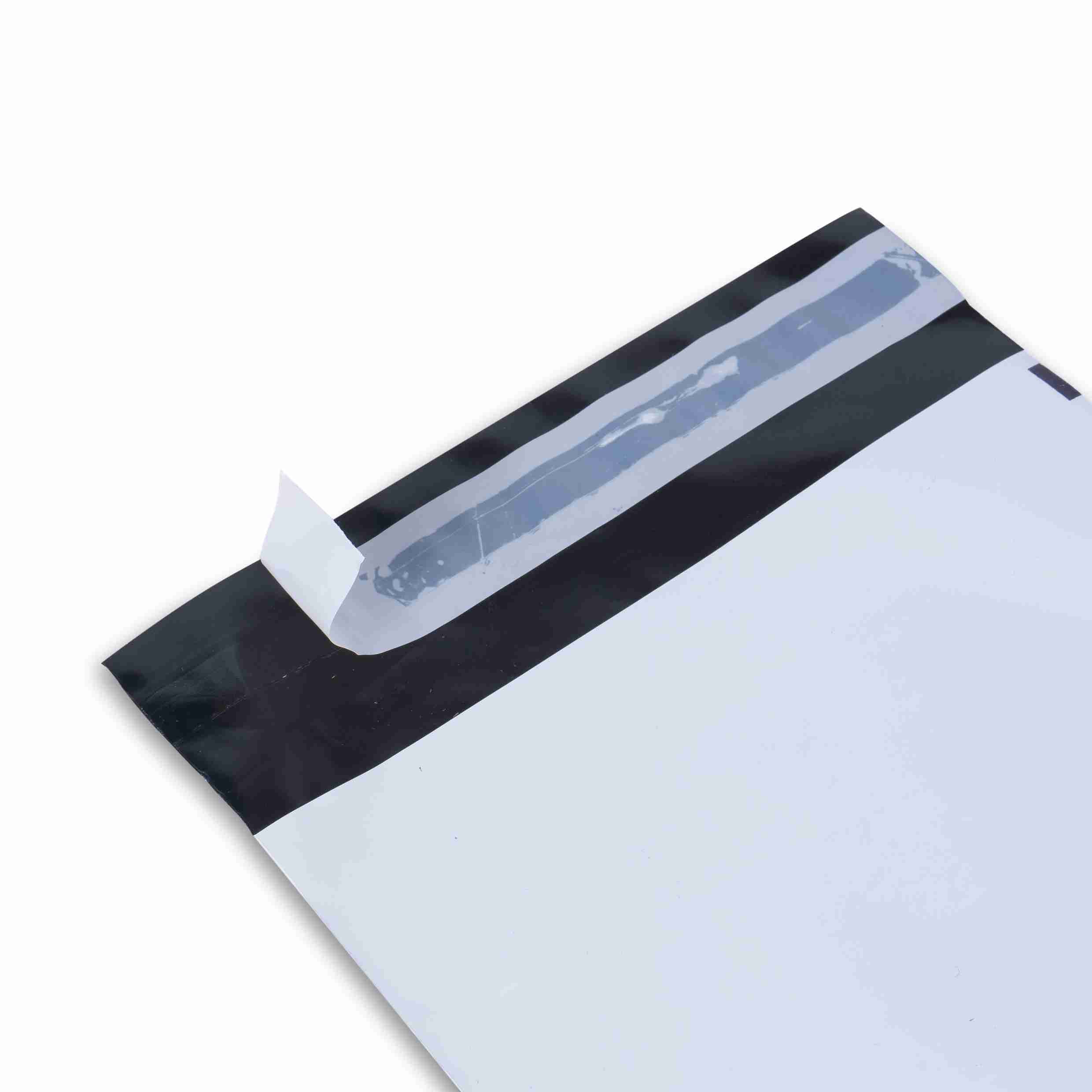 Docucare Polyversandtasche – 250 × 350 mm, selbstklebend, PE, 50 µm, weiss – 1 Stk., ab 10 Stk.