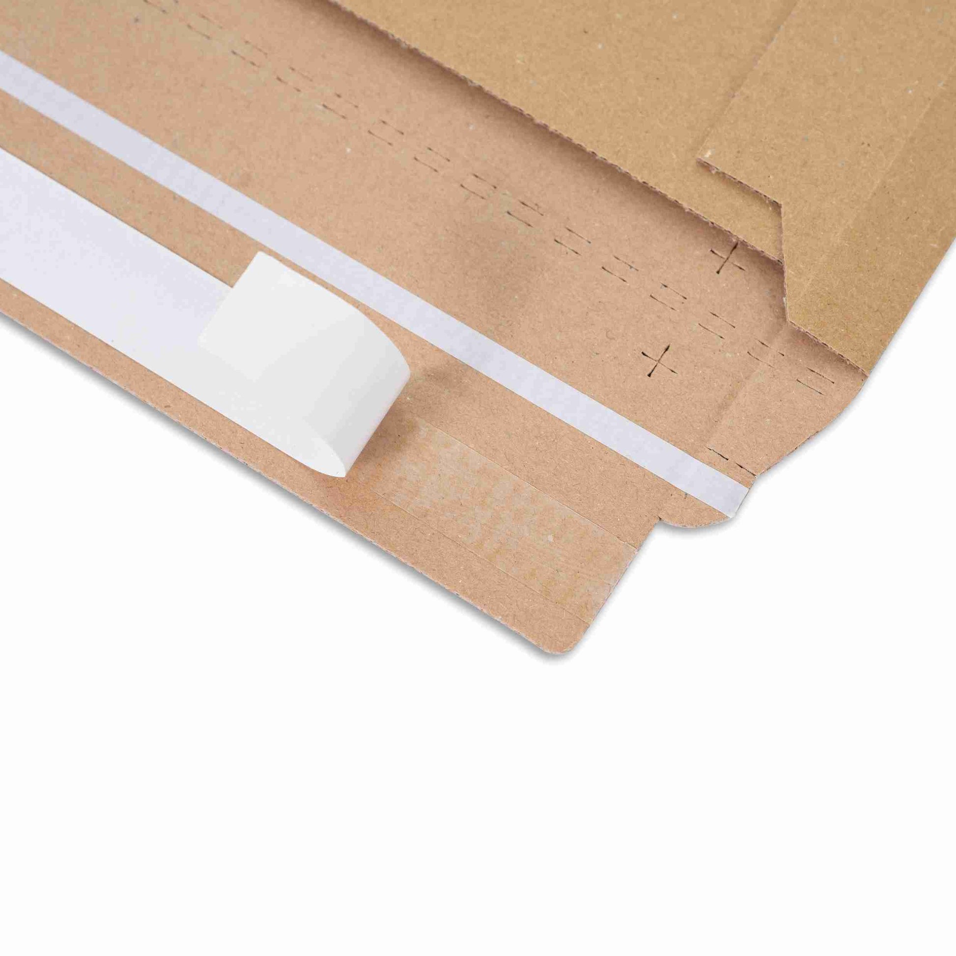 Model Karton-Versandtasche – 360 × 250 × 50 mm, selbstklebend, Karton, braun – 1 Stk., ab 100 Stk.