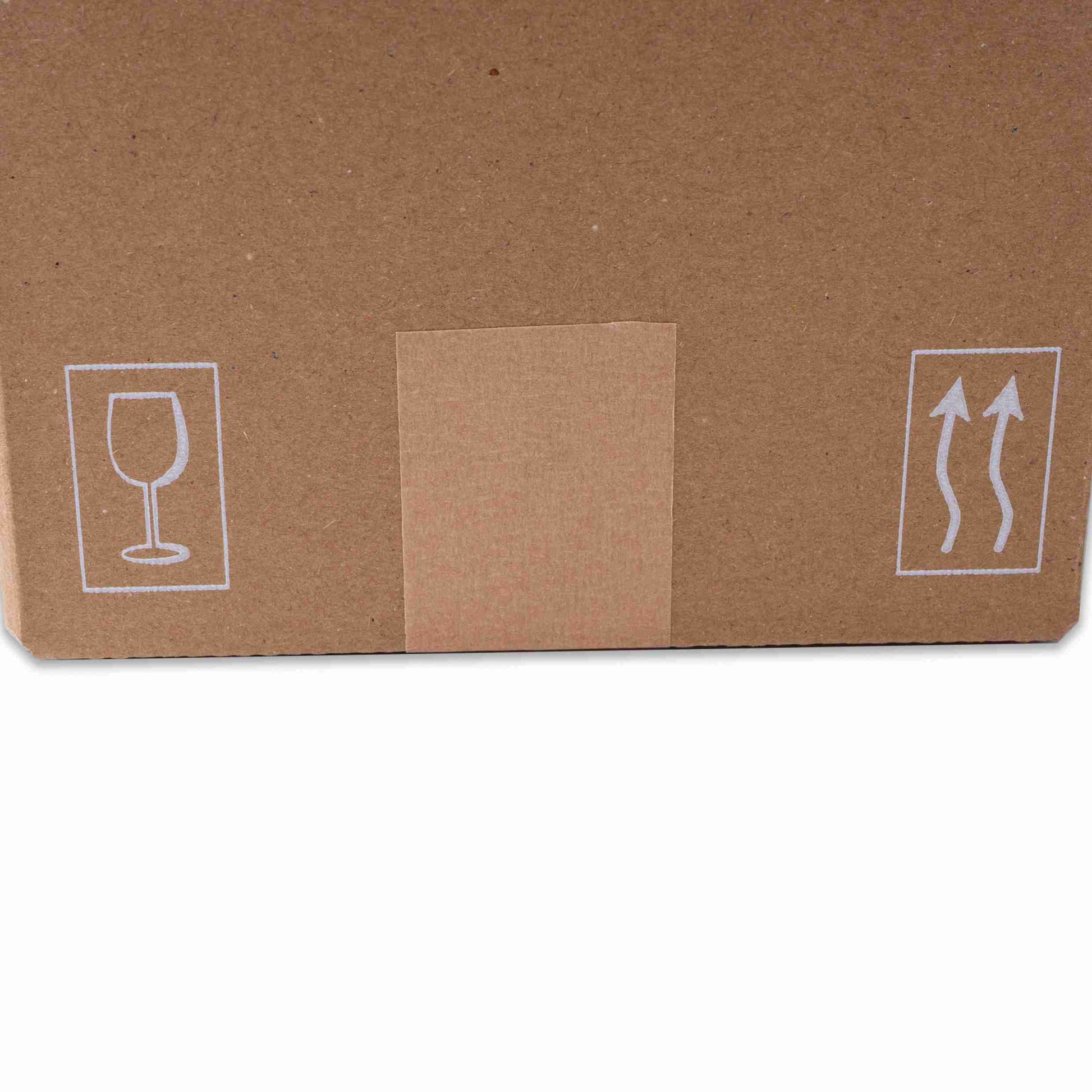 Model Weinversandkarton – für 12 × 0,75 l, max. 330 mm & Ø76 mm – 426 × 227 × 197 mm, braun