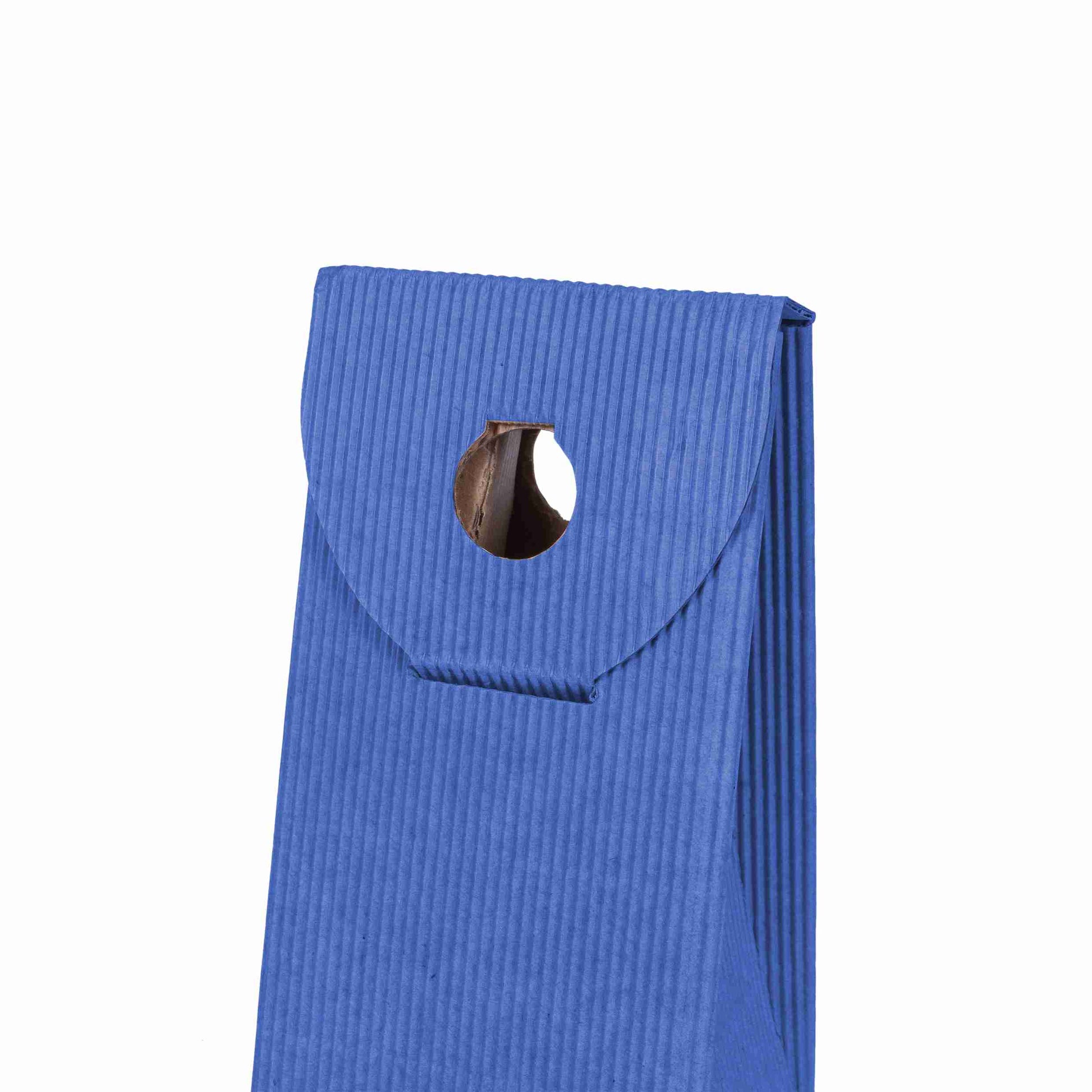 Weinpräsentkarton Onda Blu – Innenmass 90 × 385 × 90 mm – für 1 Flasche – 1 Stk., ab 300 Stk.