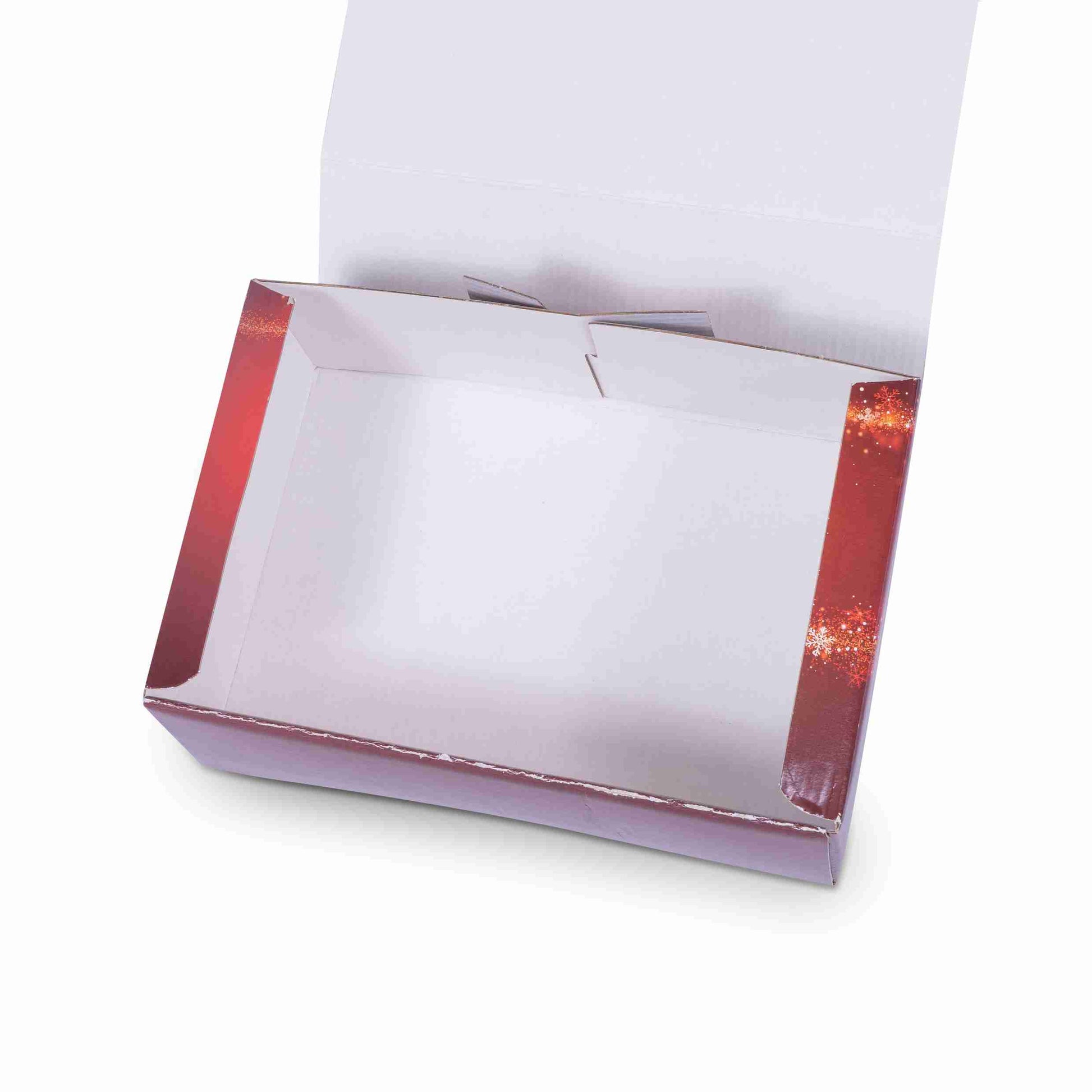 Geschenkbox Weihnachtsmotiv, Wellpappe – 220 × 75 × 150 mm – Weihnachten – 1 Stk., ab 20 Stk.