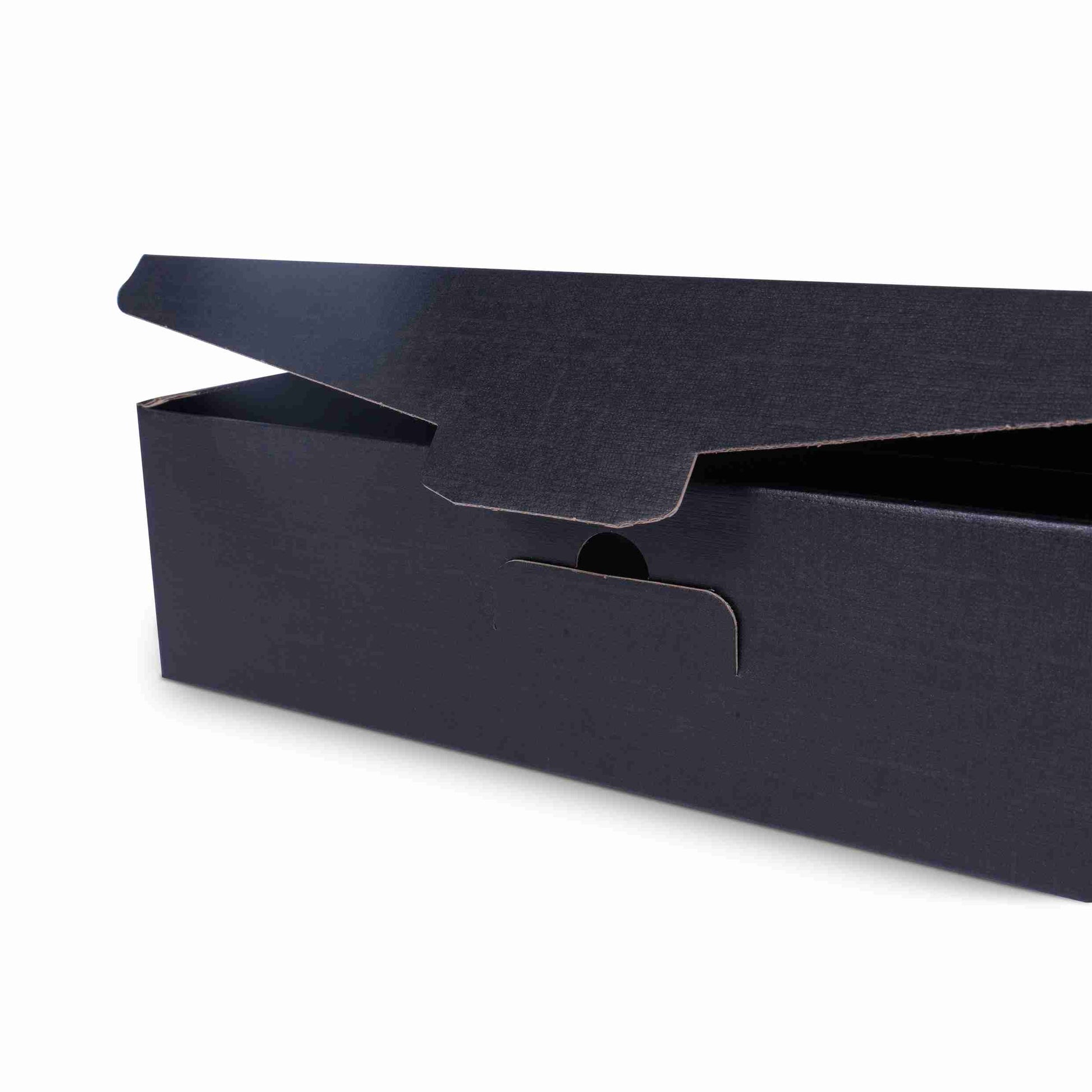 Model Geschenkbox Papier schwarz – 95 × 380 × 90 mm – für 1 Flasche – 1 Stk., ab 20 Stk.