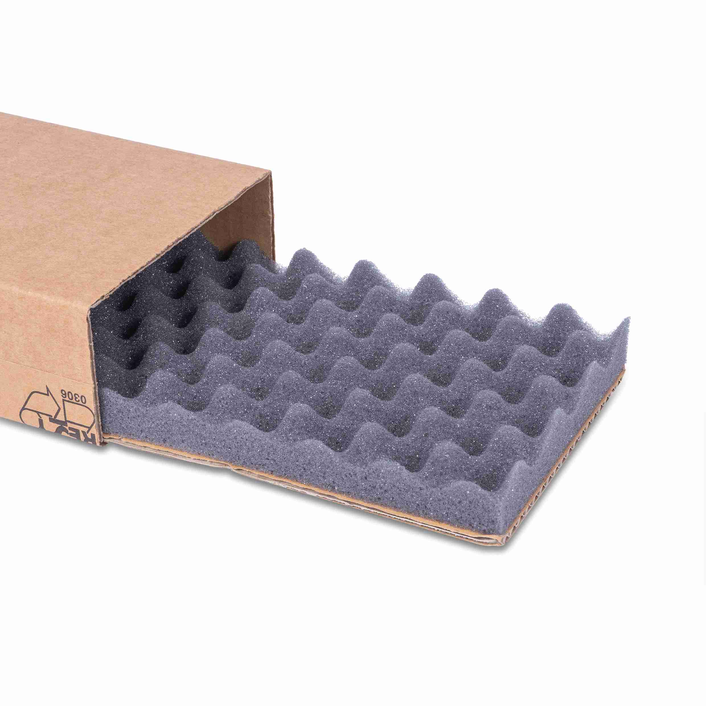Model Stulpschachtel – 200 × 125 × 50 mm, braun, Wellkarton – 1 Stück