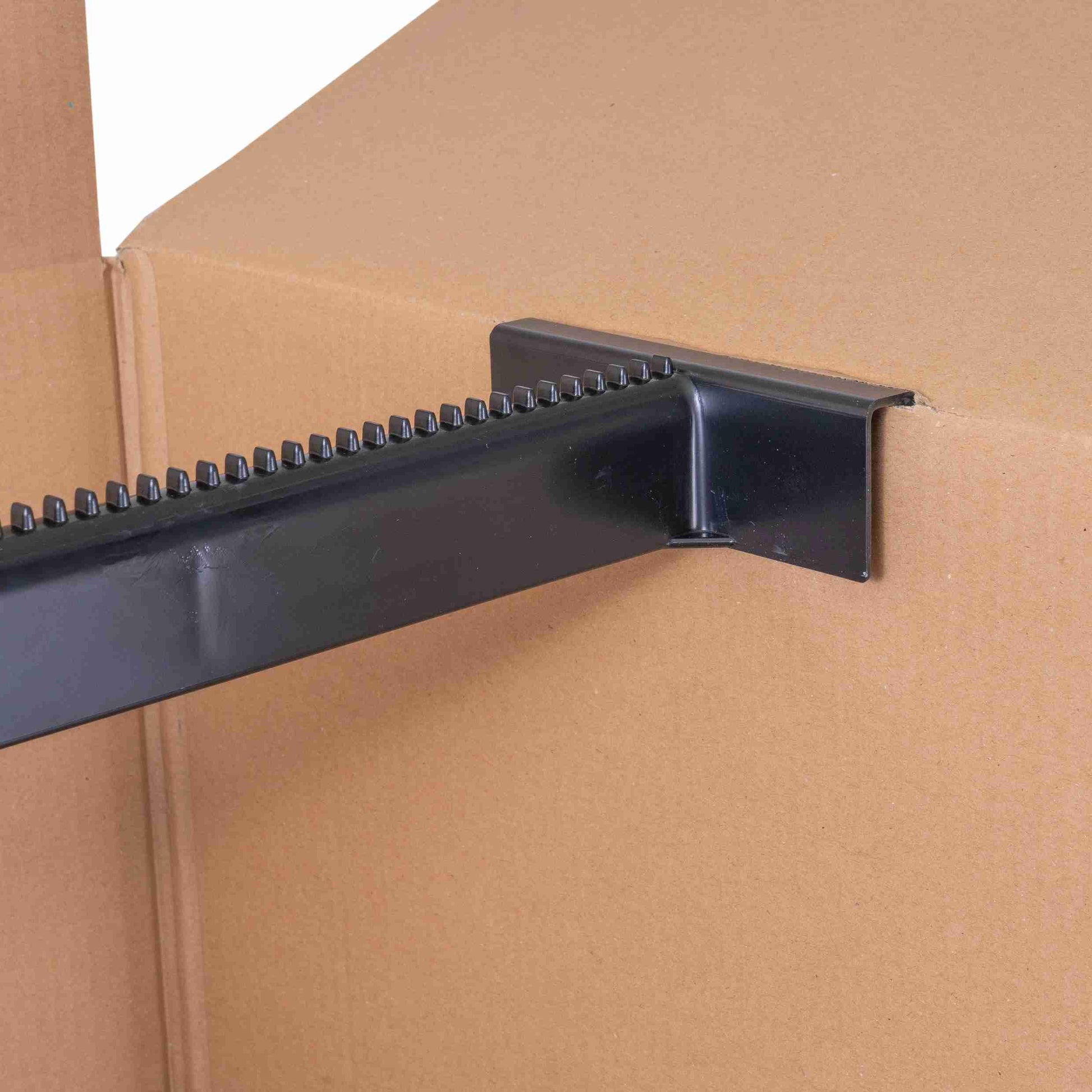 Model Kleiderstange – für grosse & kleine Kleiderboxen – 600 mm, schwarz, Kunststoff, Traglast ca. 30 kg – 1 Stk., ab 10 Stk.