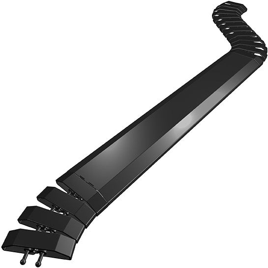 Q-lab easy-bridge Q-lab Easy Bridge 80 Kabelbrücke – 0,5 m – Aluminium – Schwarz, Klettverschluss, für ausgewählte Kabelschlange