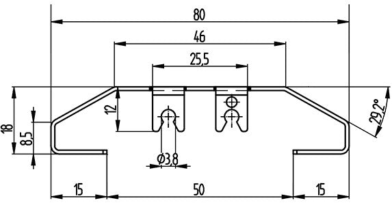 Q-lab easy-bridge Q-lab Easy Bridge 80 Kabelbrücke – 0,5 m – Aluminium – Schwarz, Klettverschluss, für ausgewählte Kabelschlange