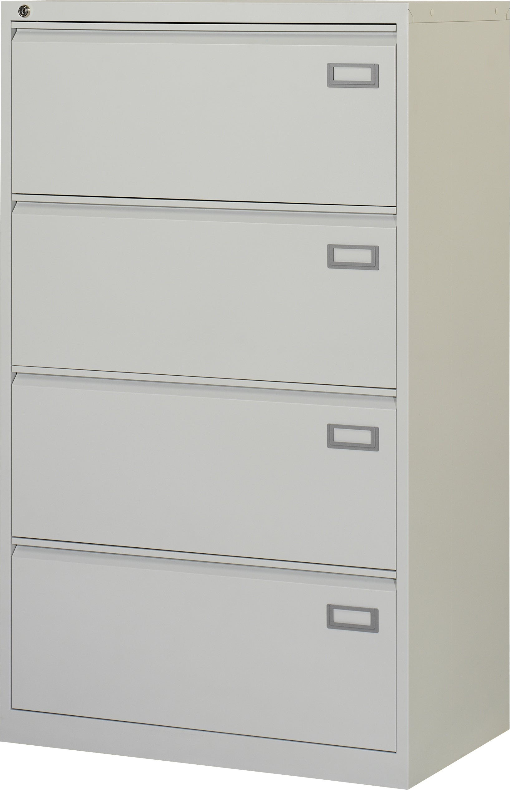Edgy 3484/0101 – Hängeregistraturschrank, 4 Schubladen, 820 × 1'330 × 510 mm, Lichtgrau