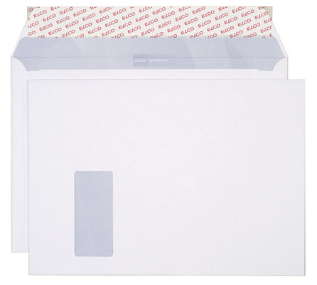 Elco Couvert C4, Fenster links, Haftklebung, hochweiss, 120 g/m², mit Innendruck – 250 Stk.