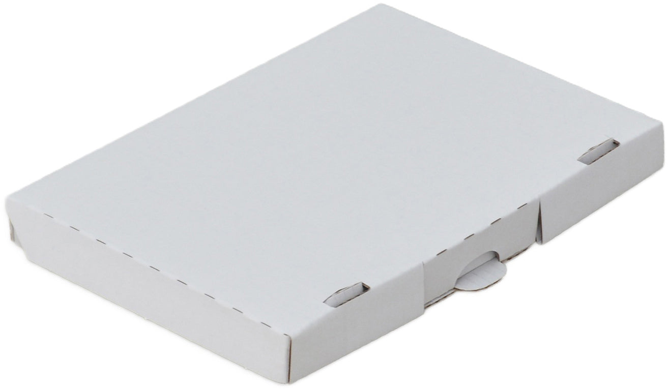 Elco Versandkarton – 570 × 430 × 5 mm, einwellig (E), Steckverschluss, weiss