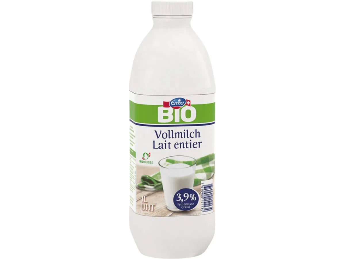 EMMI Bio Vollmilch UHT, 3,6% Fett – 6 × 1 l