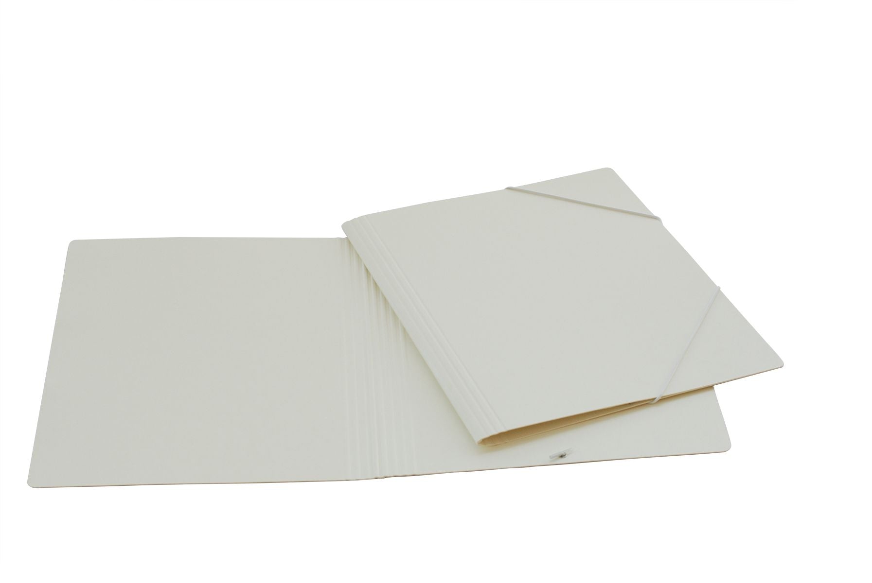 EROLA Cartella con elastico A4 – Elastico, Cartone pressato, Bianco, Altezza di riempimento 50 mm – 1 pz.