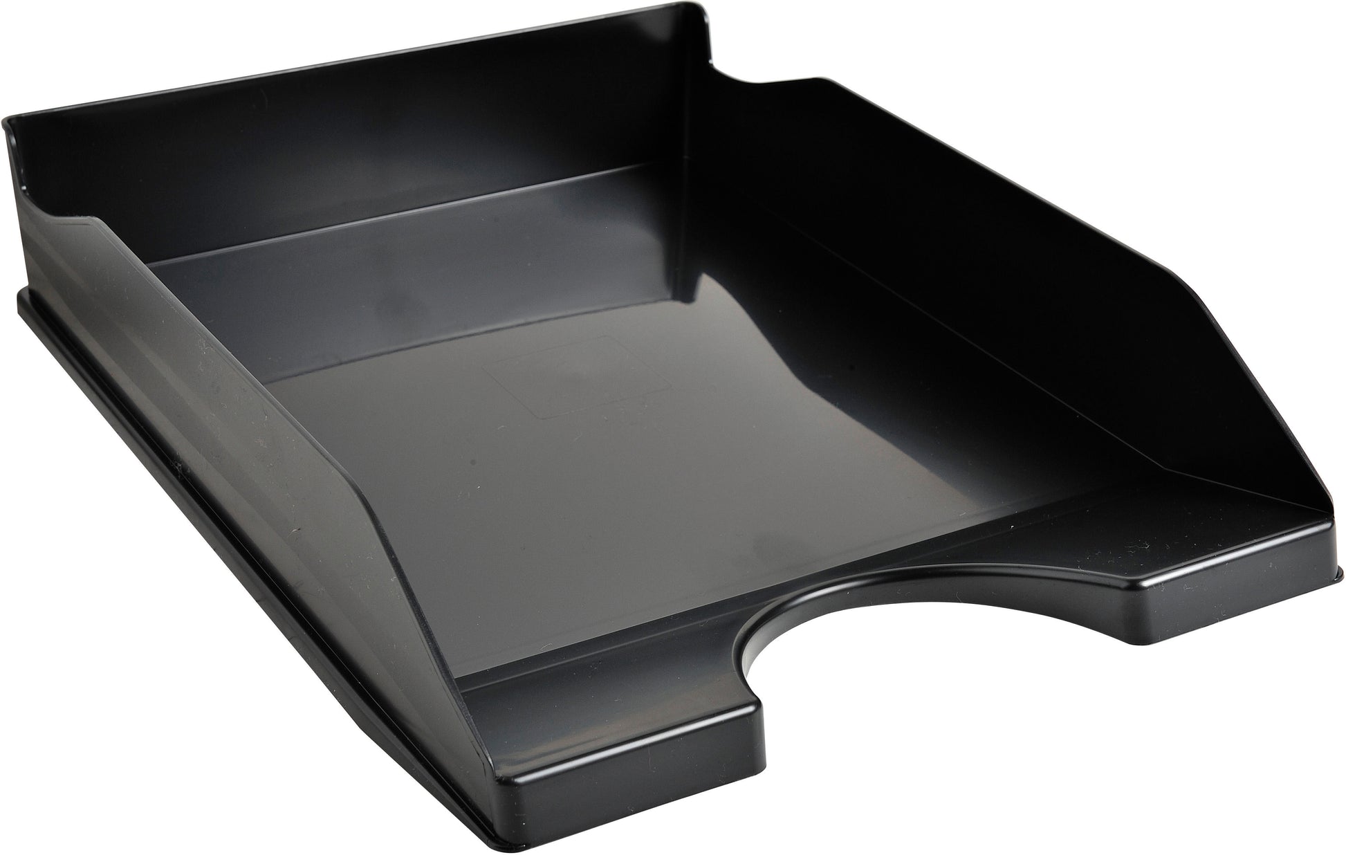 Exacompta Briefkorb für A4+, Kunststoff, Schwarz, 255 × 66 × 345 mm
