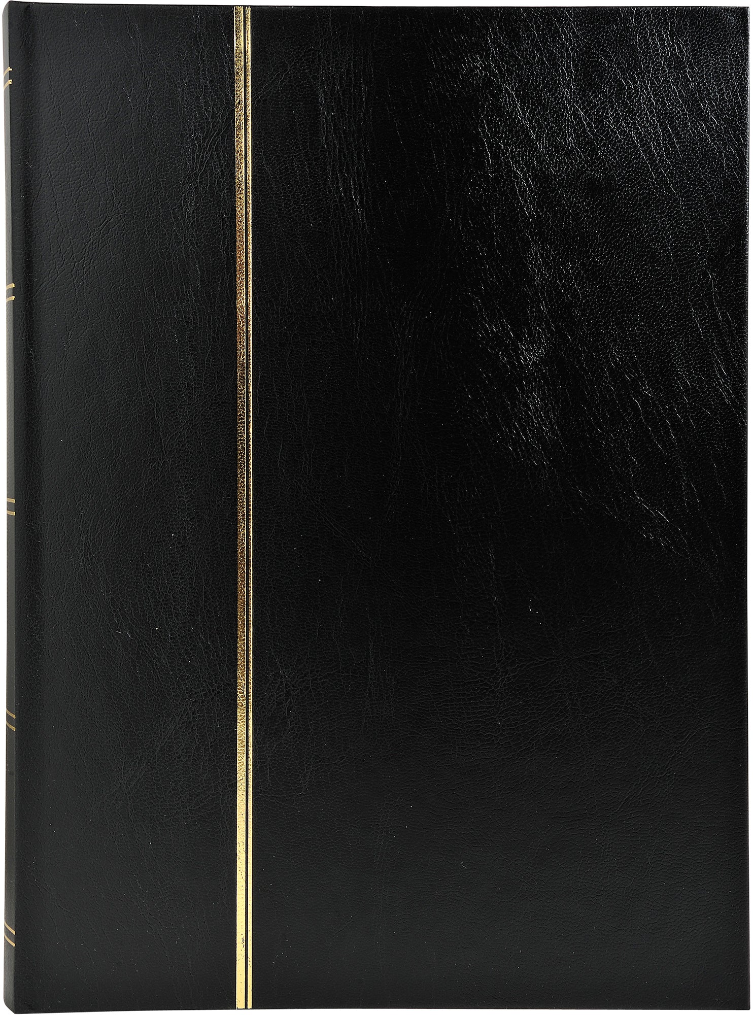 Exacompta Einsteckalbum für 64 Blätter, 22,5 × 30,5 cm, Kunstleder, Schwarz, mit Pergamin