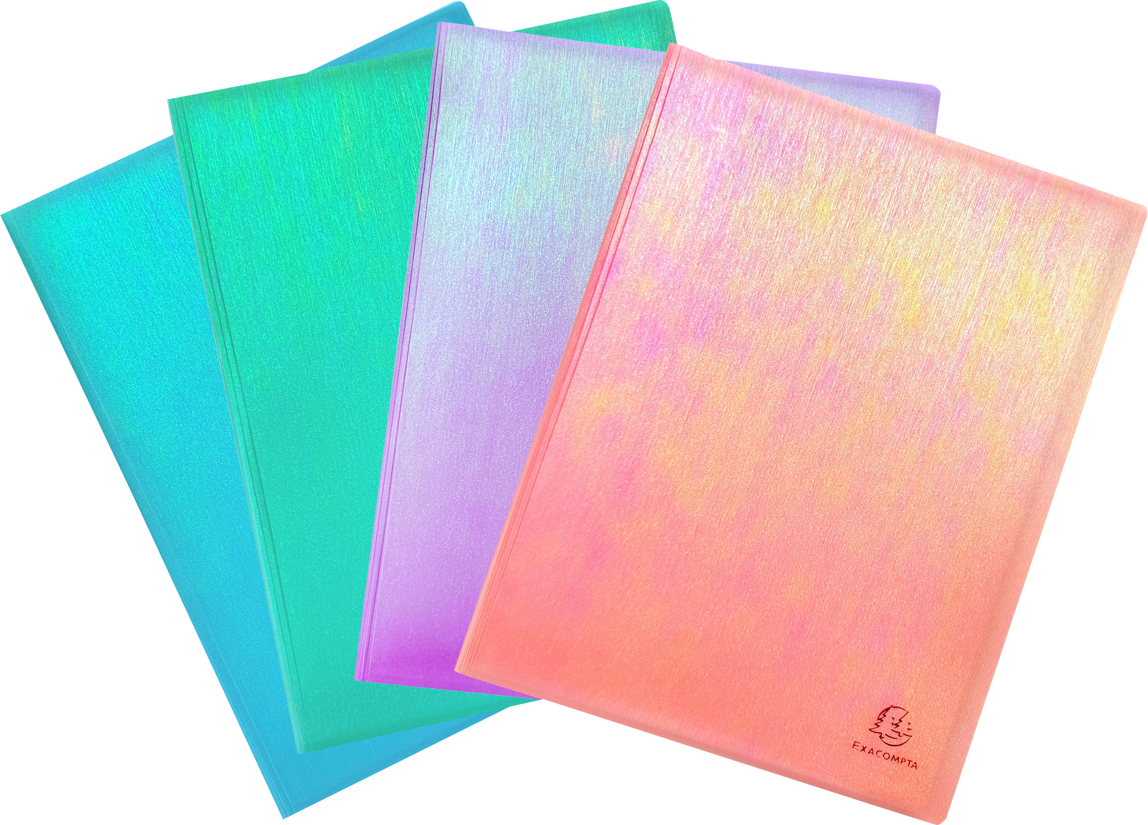 Exacompta Sichtbuch Candy Tidy A4, 30 Hüllen, Einband PP 500, holografisch
