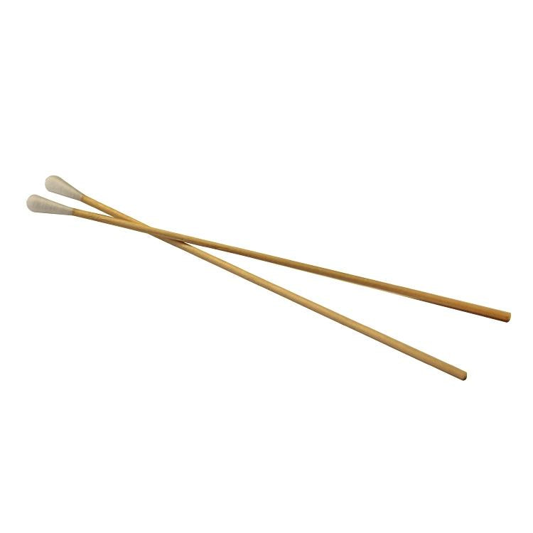 Wattestäbchen – unsteril, Kopf Ø 5 mm – 15 cm – 100 Stk – braun, Holzstiel