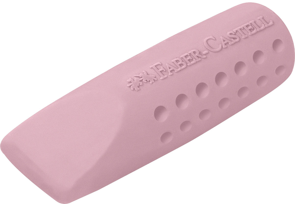 Faber-Castell Grip Radierkappe – für Bleistifte, PVC-frei, farbig sortiert, 24 Stk.