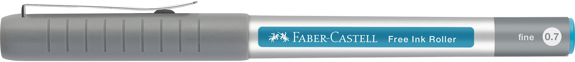 Faber-Castell Free Ink 348147 – Tintenroller, 0,7 mm, Hellblau, Kunststoff, Sortiert