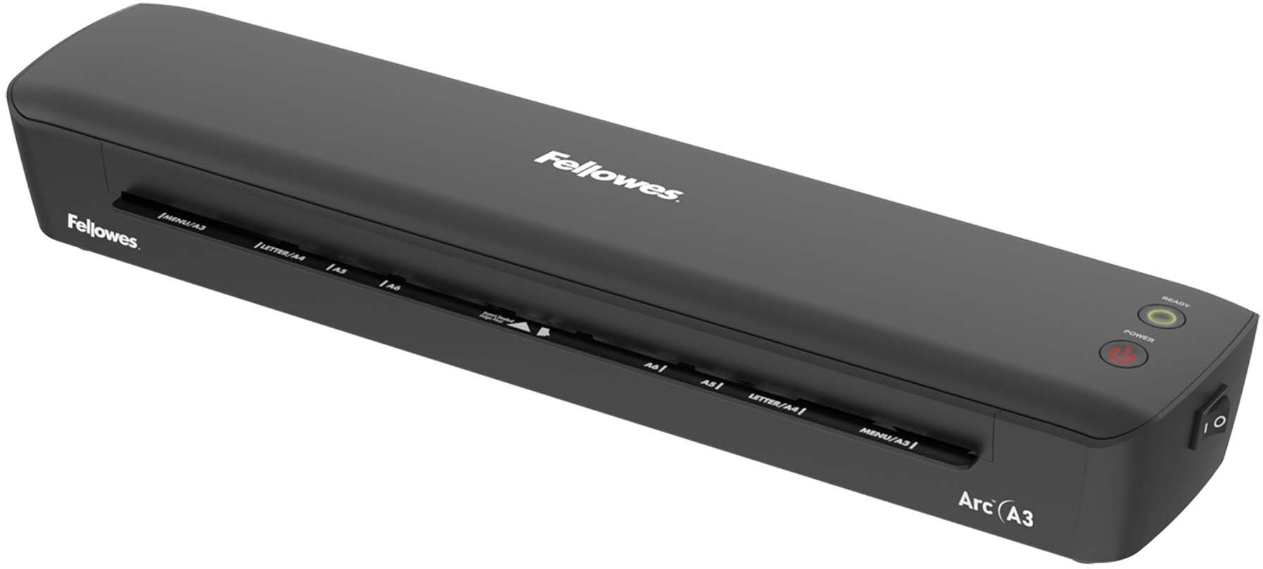 Fellowes Arc Laminiergerät A3 – Heisslaminator, bis 80 µm, 2 Rollen, 300 mm/min, schwarz