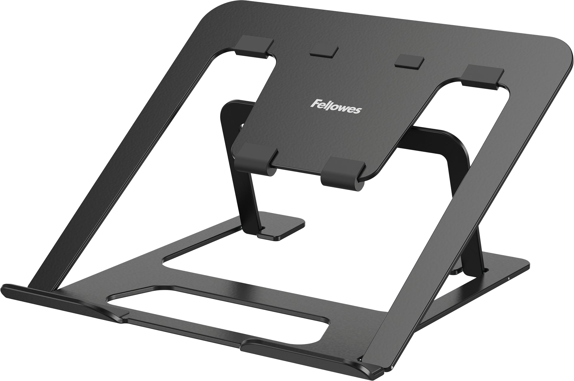 Fellowes Alumia Laptop-Ständer – bis 15", bis 5 kg, höhenverstellbar – Schwarz