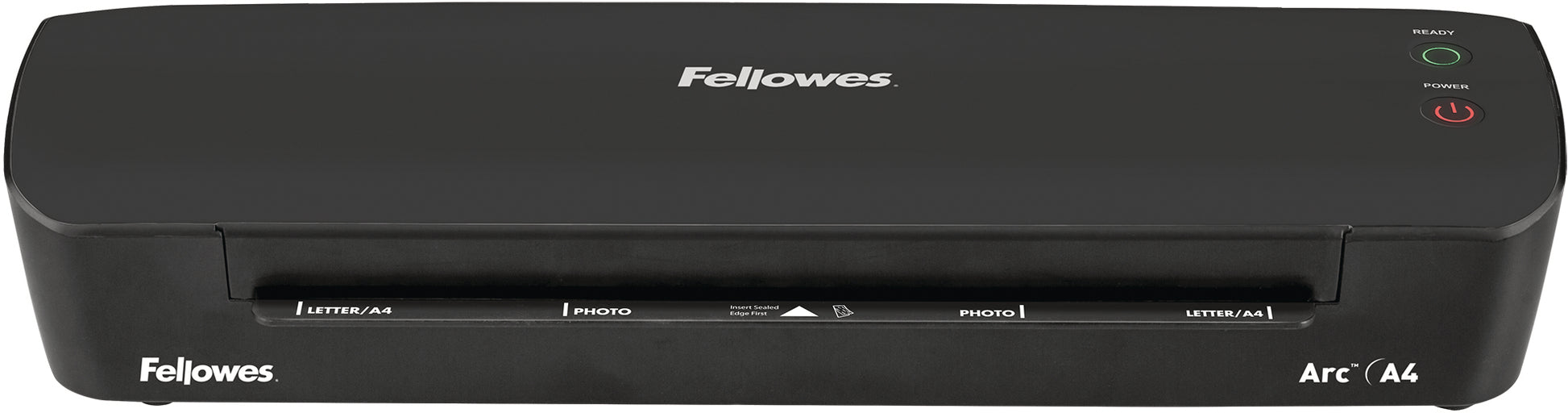 Fellowes Arc Laminiergerät A4 – Heisslaminator, bis 80 µm, 2 Rollen, 300 mm/min, schwarz