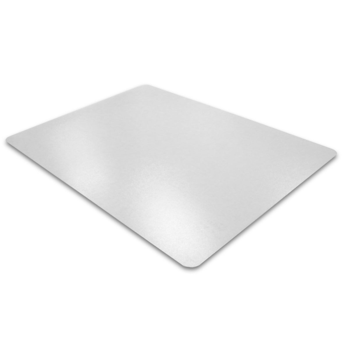 Floortex Bodenschutzmatte für Hartböden – 125 × 137 cm, 10 mm, glatt, transparent, Vinyl
