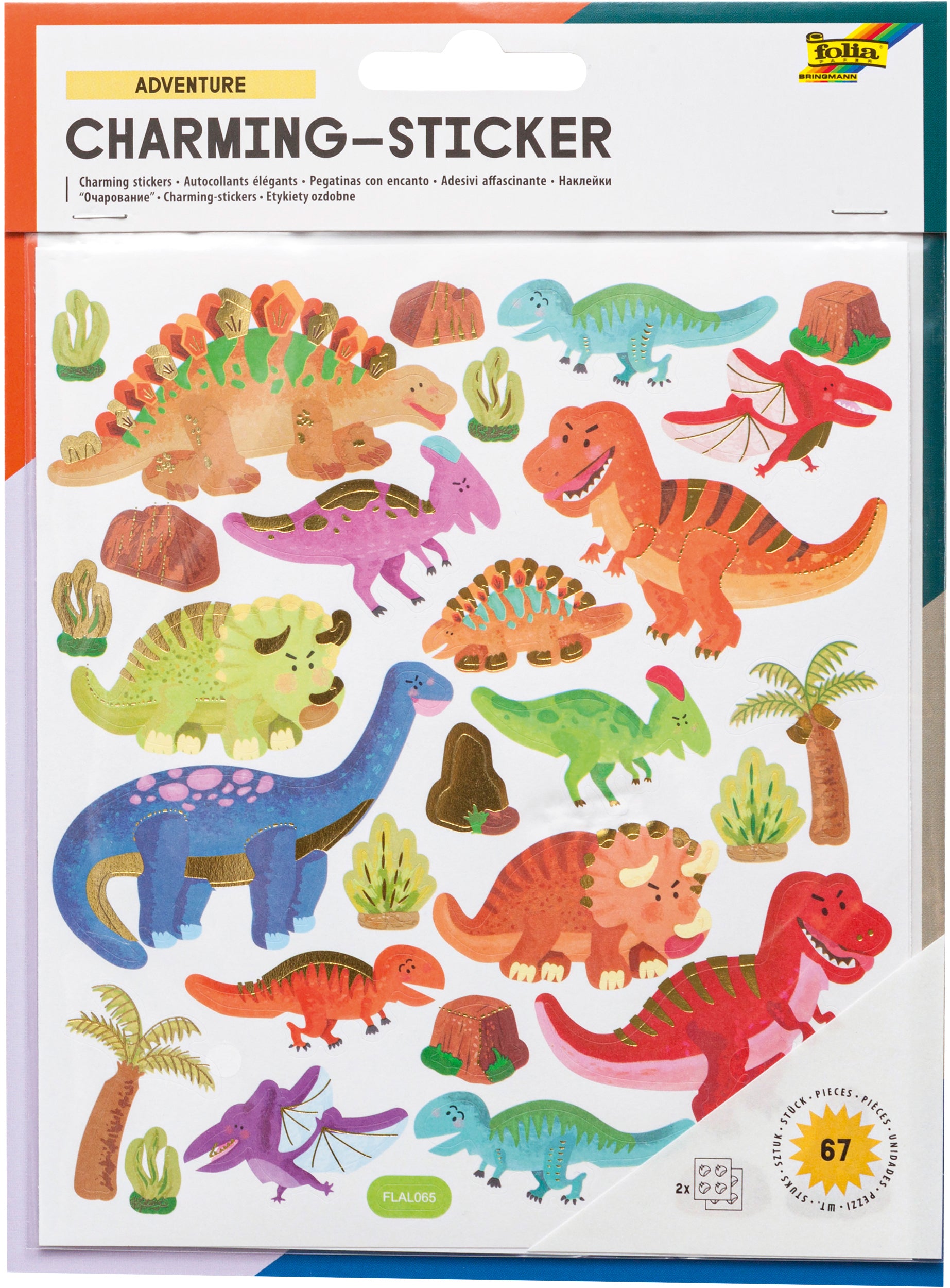 Folia Sticker Charming-Sticker – Adventure, 18203