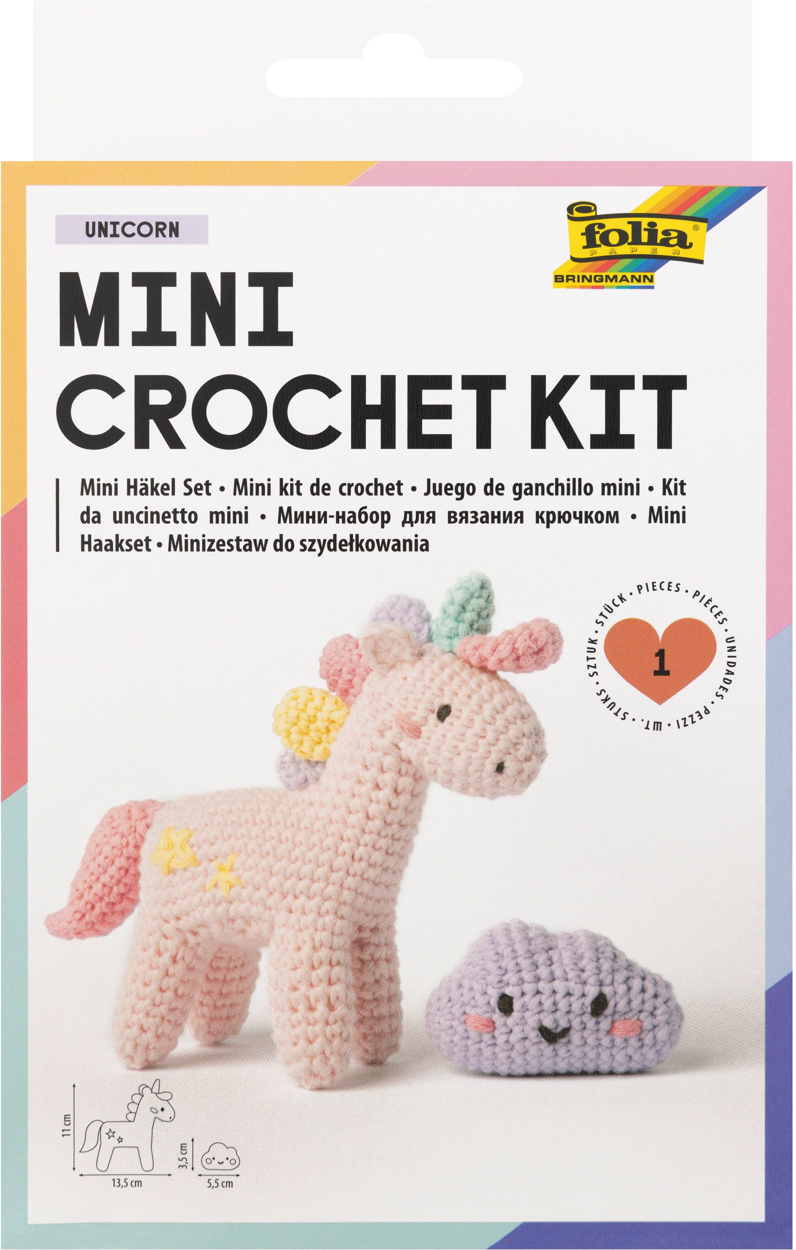 Folia Mini Häkelset 23917 Einhorn