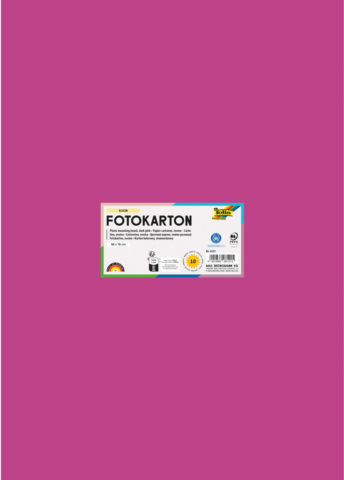 Folia Fotokarton – 50 × 70 cm, erosin, 300 g/m² – 100% Altpapier