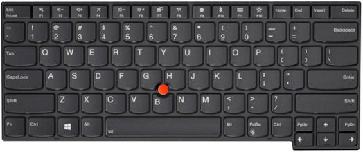 Lenovo Tastatur-Case für Lenovo ThinkPad T480s/E480/L480 – QWERTY (US) – Schwarz