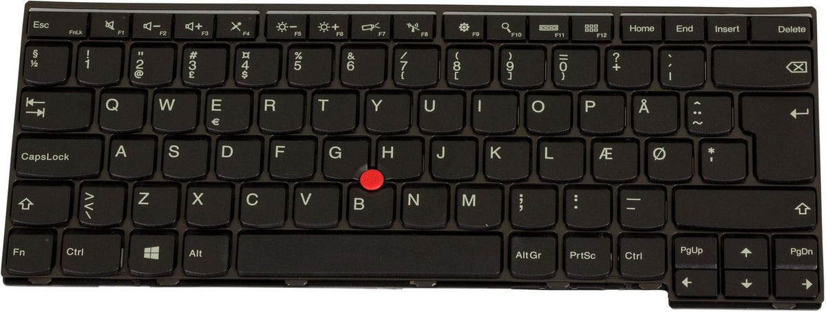 Lenovo Tastatur – ohne Ziffernblock – QWERTY (Nordic) – schwarz