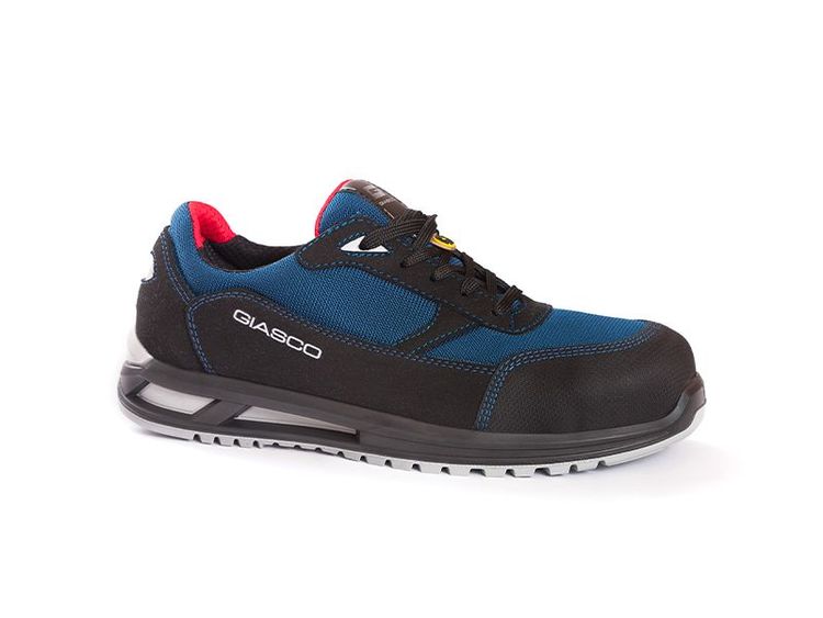 Giasco Las Vegas Sicherheitshalbschuh S1P ESD SRC – schwarz/blau – Grösse 40, metallfrei