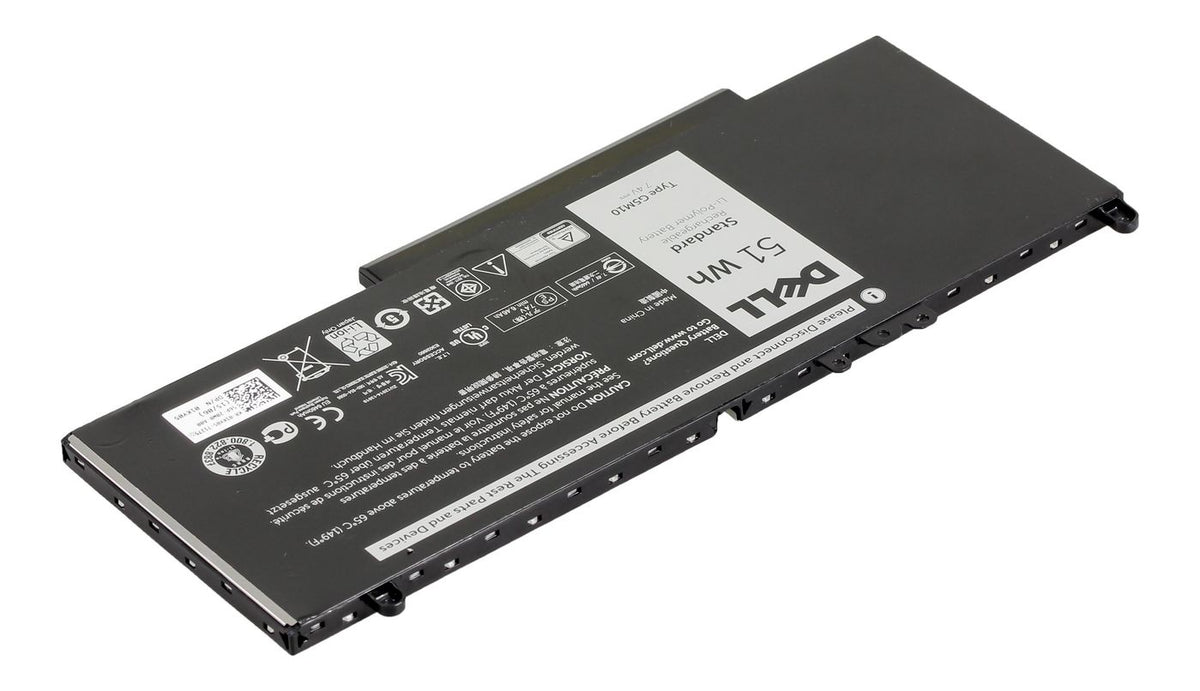 DELL Notebook-Akku – für Dell Inspiron E5250–E5570 – 51 Wh, 7,4 V (4 Zellen) – Schwarz