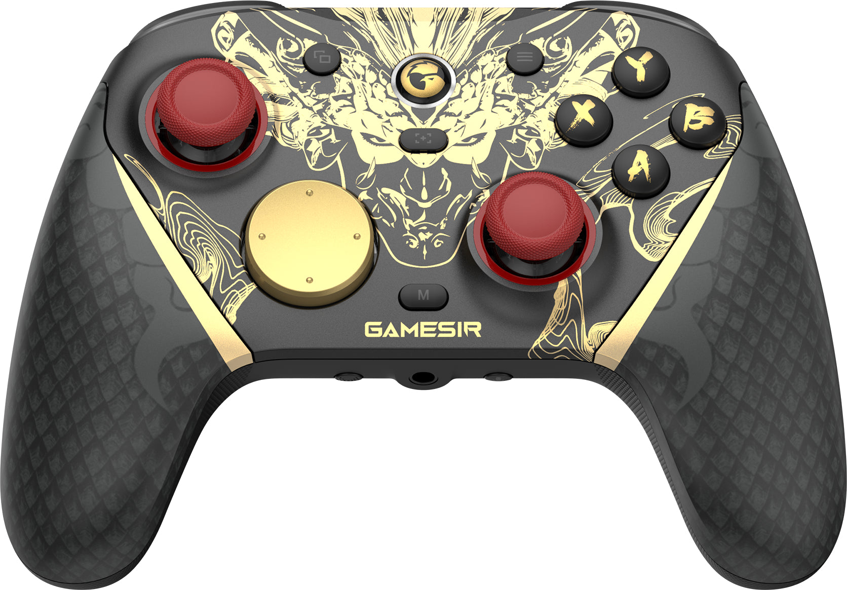 GameSir G7 Pro 8K – Gamepad – USB + RF 2,4 GHz, 8000 Hz Abtastrate, Optische Mikroschalter, für PC, Schwarz/Gold