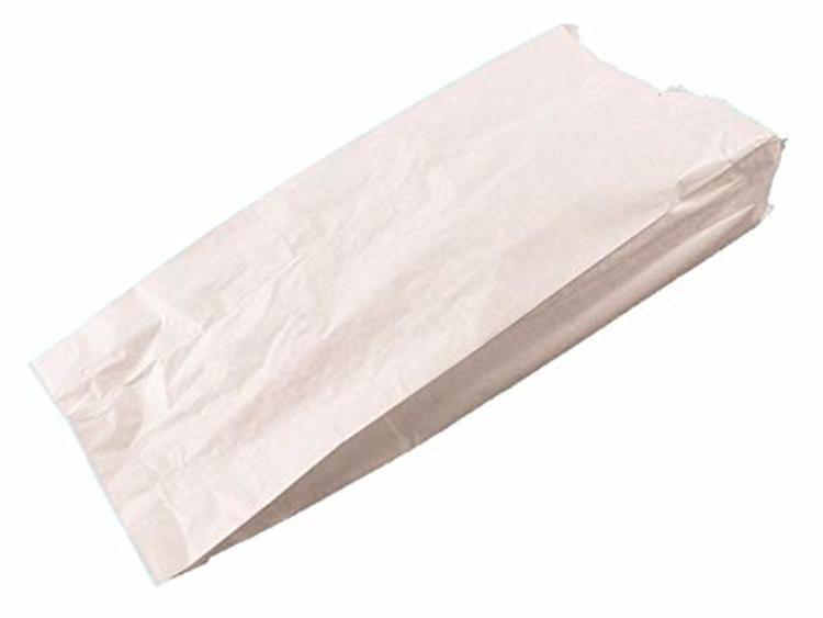 Papierbeutel – weiss, Kraftpapier, 16 × 36 × 6 cm, 1000 Stück