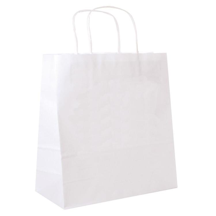 Papierbeutel – Weiss, 32 × 31 × 16 cm, 250 Stück