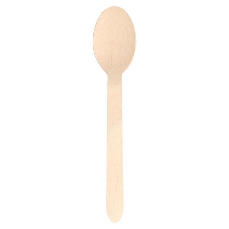 CUBIERTOS Holzlöffel, 16 cm, braun – 100 Stk.