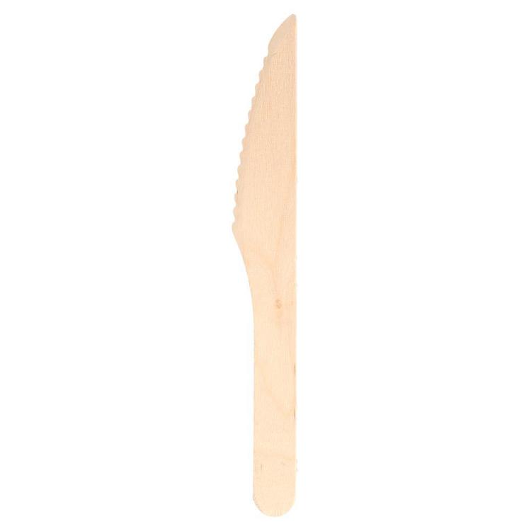 CUBIERTOS Holz-Messer, 16 cm, braun – 100 Stk.