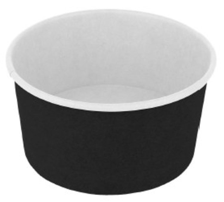 Eisbecher, Karton – 1,5 dl, schwarz – 50 Stk.