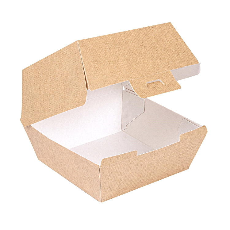 THEPACK Take-away-Box, Papier/Karton – 144 × 136 × 92 mm – FSC – 50 Stk.