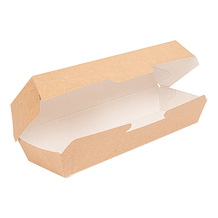 THEPACK Take-away-Box, 232 × 90 × 63 mm, natur – 50 Stk.