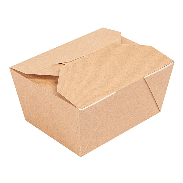 Take-away-Box, beschichtetes Papier/Karton – 780 ml – natur – FSC – 50 Stk.