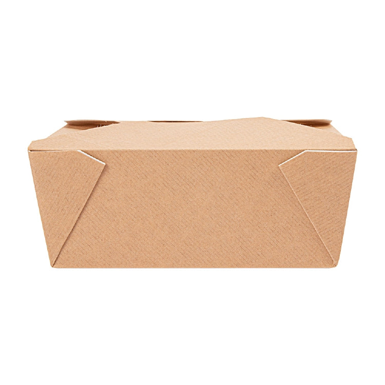 Take-away-Box, beschichtetes Papier/Karton – 1,35 l – natur – FSC – 50 Stk.