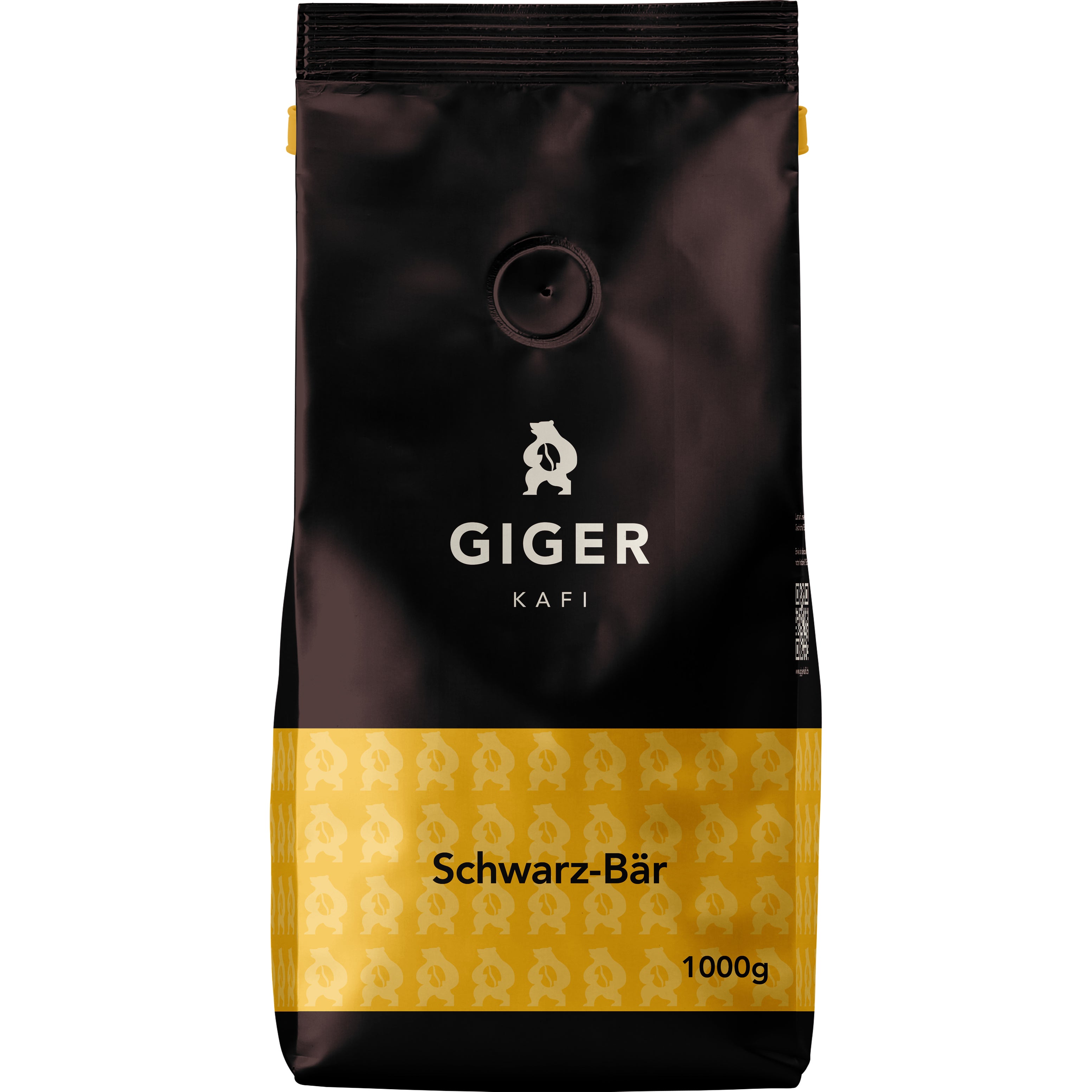 Giger Schwarz-Bär – Kaffeebohnen – Espresso, dunkel, 1 kg