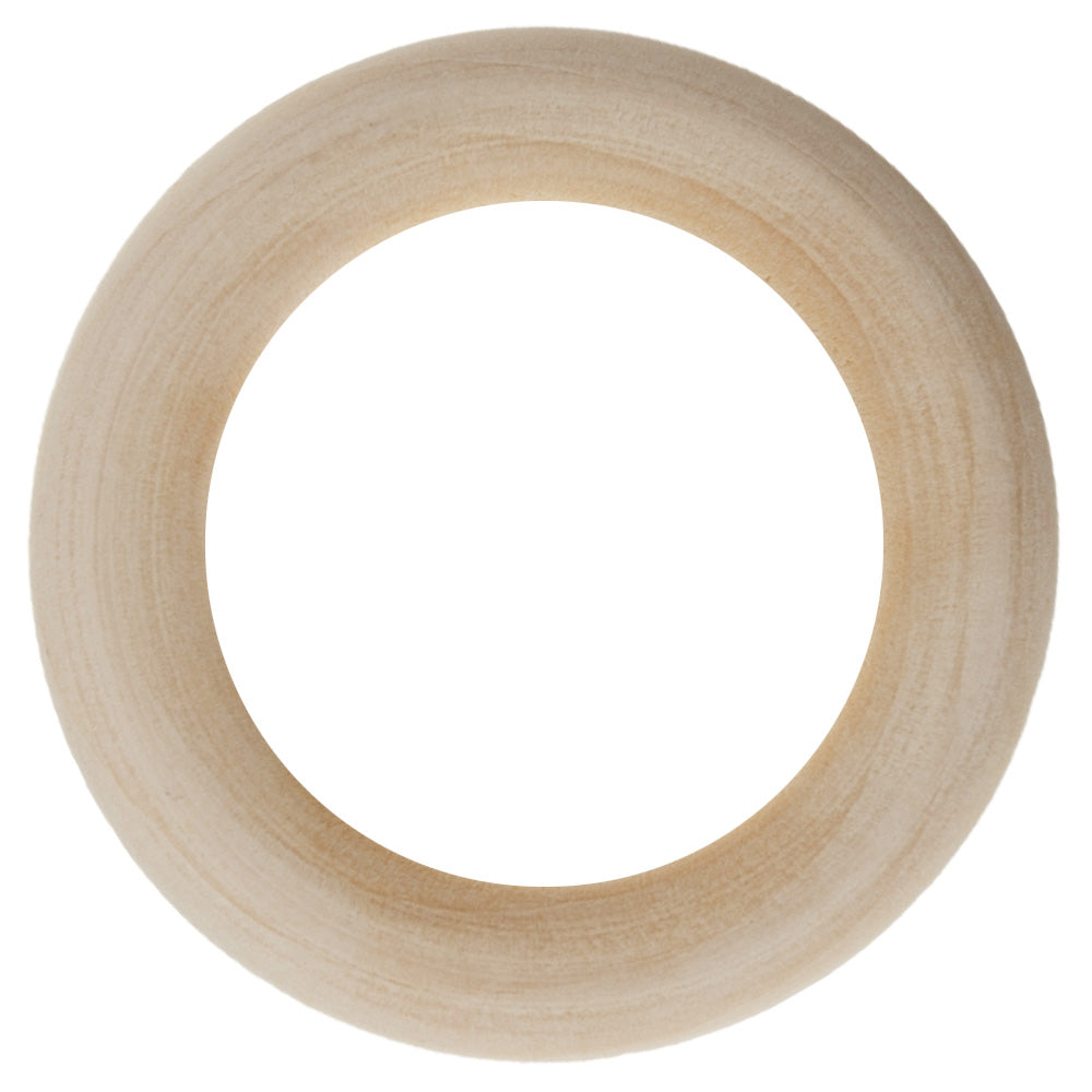 GLOREX Holzring, Holz, Ø 40 mm × 7 mm, 6 Stk., FSC, 61658002